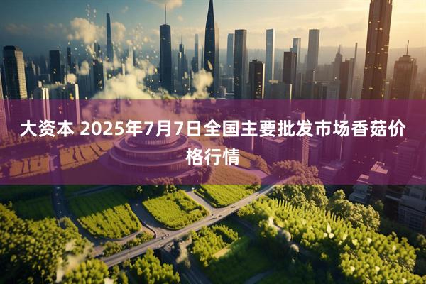 大资本 2025年7月7日全国主要批发市场香菇价格行情